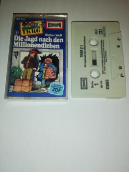 TKKG Folge 1 Die Millionendiebe Grau mit Schwarzen Druck 490719-209 Europa ZDF Logo